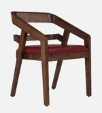 Nain Sheesham Wood Arm Chair In Honey Oak Finish - Image 5