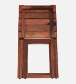 Nain Sheesham Wood Folding Dining Chair In Honey Oak Finish - Image 8