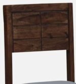 Nain Sheesham Wood Dining Chairs In Provincial Teak Finish with Grey Cushion (Set Of 2) - Image 7