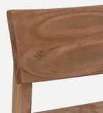 Zehan Acacia Wood Dining Chair in Natural Finish - Image 9