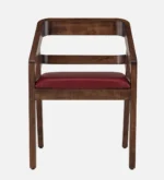 Nain Sheesham Wood Arm Chair In Honey Oak Finish - Image 6