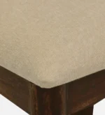 Nain Sheesham Wood Cushioned Dining Chair With Brass Inlay In Provincial Teak Finish - Image 8