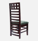 Street Teak Wood Dining Chair (Brown Green) - Image 5