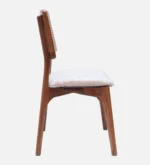 Ice Teak Wood Dining Chair In Teak Gold Finish - Image 6