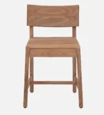 Zehan Acacia Wood Dining Chair in Natural Finish - Image 6