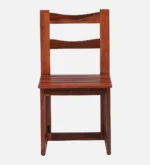 Nain Sheesham Wood Folding Dining Chair In Honey Oak Finish - Image 6