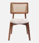Ice Teak Wood Dining Chair In Teak Gold Finish - Image 7