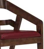 Nain Sheesham Wood Arm Chair In Honey Oak Finish - Image 8
