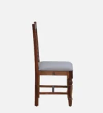 Trisa Sheesham Wood Dining Chairs in Scratch Resistant Honey Oak Finish (Set Of 2) - Image 5