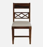 kroump Sheesham Wood Dining Chair In Provincial Teak Finish (Set Of 2) - Image 6