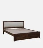 Creviano Elegant Solid Wood Bedroom Bed with Natural Finish - Image 6