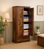 Cvok Contemporary Wooden Grain Storage Wardrobe