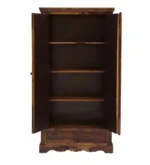 Cvok Contemporary Wooden Grain Storage Wardrobe - Image 3