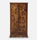 Cvok Contemporary Wooden Grain Storage Wardrobe - Image 5