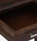 Dalder Sheesham Wood Nightstand in Sun-Dried Oak Finish with Drawer - Image 8