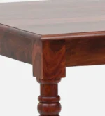 Denvora Solid Wood Dining Table in Pure Organic Finish - Image 4