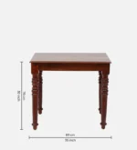 Denvora Solid Wood Dining Table in Pure Organic Finish - Image 10