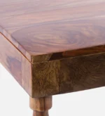Deodar Cedar Carved Coffee Table in Antique Walnut - Image 4