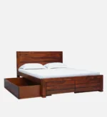 Derlin Premium Engineered Wood Bed with Spacious Storage Compartments - Image 5