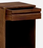 Doodlark Modern Nightstand with Drawer and Open Rack - Image 2