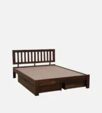 Dryntal Sheesham Wood Storage Bed in Forest Natural Tone - Image 4