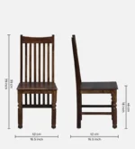 Dspen Handcrafted Sheesham Wood Chair (SET OF 2) - Image 3