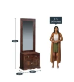 Ealencia Wooden Vanity Dresser with Premium Rustic Finish - Image 3