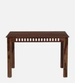 Eenvira Solid Wood Dining Table with Natural Flow Finish - Image 5