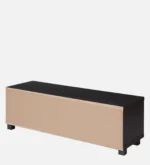 Ekam Minimalist Solid Wood TV Console In Clean Natural Finish - Image 4