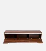 Elegant Walnut Finish Entertainment Unit for Living Room - Image 4