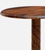 Elm Wood Industrial Coffee Table with Metal Frame in Smoke Grey - Image 2