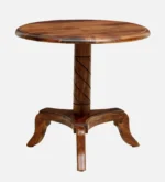 Elm Wood Industrial Coffee Table with Metal Frame in Smoke Grey - Image 3