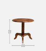 Elm Wood Industrial Coffee Table with Metal Frame in Smoke Grey - Image 5