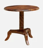 Elm Wood Industrial Coffee Table with Metal Frame in Smoke Grey - Image 6