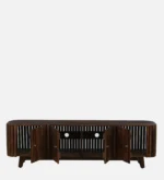 Elmswood Mango Wood TV Console in Stain Resistant Dark Mahogany Finish - Image 9
