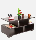 Elvara Rectangular Coffee Table with Open Shelf Storage - Image 6