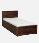 Eorten Sheesham Wood Single Bed In Provincial Teak Finish With Box Storage - Image 5