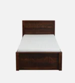 Eorten Sheesham Wood Single Bed In Provincial Teak Finish With Box Storage - Image 7