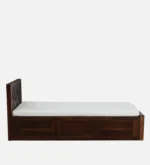Eorten Sheesham Wood Single Bed In Provincial Teak Finish With Box Storage - Image 8