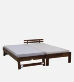 Eosmo Sage Single Bed With Box Storage In Walnut Finish - Image 3