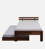 Eosmo Sage Single Bed With Box Storage In Walnut Finish - Image 7