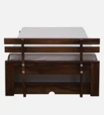 Eosmo Sage Single Bed With Box Storage In Walnut Finish - Image 8