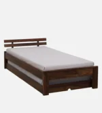 Eosmo Sage Single Bed With Box Storage In Walnut Finish - Image 9