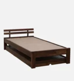 Eosmo Sage Single Bed With Box Storage In Walnut Finish - Image 10