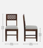 Euenvra Solid Wood Dining Table with Clean Natural Look - Image 10