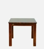 Farin Solid Mango Wood 4 Seater Dining Table in Distressed Natural Finish - Image 5