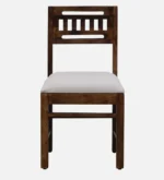 Felix Solid Wood Sheesham Chair in Provincial Teak Finish (SET OF 2) - Image 3