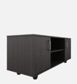 Ferndale Solid Teak Wood TV Console in Fade Resistant Rustic Brown Finish - Image 3