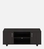 Ferndale Solid Teak Wood TV Console in Fade Resistant Rustic Brown Finish - Image 5