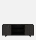 Ferndale Solid Teak Wood TV Console in Fade Resistant Rustic Brown Finish - Image 8